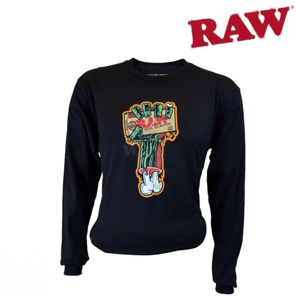 RAW Zombie Arm Black Long Sleeve T-sshirt
